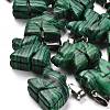 Synthetic Malachite Pendants G-B127-02P-01-1