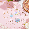 CHGCRAFT 48Pcs 12 Styles Alloy Open Back Bezel Pendants FIND-CA0008-84-4