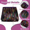 10M Polyester Fringe Ribbon with PET Tassels Trimming SRIB-WH0011-191-4