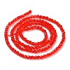 Transparent Glass Beads Strands GLAA-H021-04-25-4