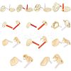 24Pcs 12 Style Alloy Stud Earring Findings FIND-HY0001-13-1