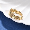304 Stainless Steel Open Cuff Ring for Women RJEW-M049-01G-08-1