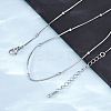 2.5MM Brass Ball Snake Chain Necklaces for Women Men KK-P302-03P-3