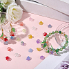 150Pcs 10 Colors Transparent Two Tone Spray Painted Glass Beads GLAA-LT0001-04E-4