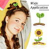 2Pcs 2 Styles Handmade Knitted Wool Snap Hair Clip AJEW-TA0001-59-7