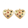 304 Stainless Steel Rhinestone Pendants STAS-I352-10G-02-1