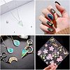 15 Sets 5 Colors Notes Symbol Alloy Cabochons DIY-OC0008-21-7