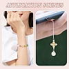 60G 6 Styles Metal Enlaced Transparent Acrylic Beads MACR-YW0003-43-6