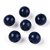 Ocean Themed Spray Painted Wood European Beads WOOD-CJC0018-02M-1