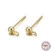 925 Sterling Silver Ear Stud Findings STER-K167-042B-G-8
