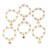 Brass Stretch Bracelets BJEW-C098-04-4