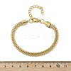 304 Stainless Steel Rope Chain Bracelets for Women BJEW-F488-08G-3