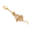 3Pcs 304 Stainless Steel Macrame Pouch Empty Stone Holder Pendant Decorations HJEW-JM04380-01-5