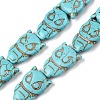 Synthetic Turquoise Beads Strands UNKW-T001-16-4