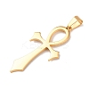 304 Stainless Steel Pendants STAS-P421-07G-2