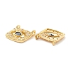 Rack Plating Brass Cubic Zirconia Pendants KK-D073-25G-06-2