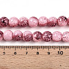 Transparent Baking Paint Glass Beads Strands DGLA-N009-10mm-03-5
