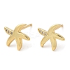 Rack Plating Brass Starfish Stud Earrings EJEW-M235-05G-1