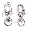 Iron Swivel Lobster Claw Clasps E546Y-2