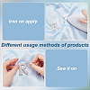 5 Sets 5 Styles Plastic Pearl Rhinestone and Non-woven Fabric Cloth Patches DIY-FG0005-46-3