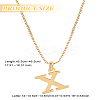 1pc 304 Stainless Steel Letter Pendant Necklaces NJEW-LP0001-38X-G-2