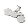 Non-Tarnish 201 Stainless Steel Pendants STAS-D041-15P-2