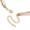 Shell Pearl Necklaces NJEW-JN04893-5