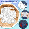 4 Sheets 11.6x8.2 Inch Stick and Stitch Embroidery Patterns DIY-WH0455-010-3