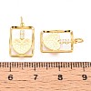 925 Sterling Silver Micro Pave Clear Cubic Zirconia Pendants STER-T008-53G-3
