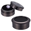 2Pcs 2 Style Alloy Loose Diamond Boxes CON-PH0002-90B-1