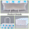 Kraft Paper Star Printed Bags with Handles ABAG-WH20013-08D-5