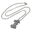201 Stainless Steel Pendant Necklaces NJEW-C066-02P-2