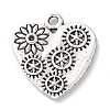 Tibetan Style Alloy Pendant Rhinestone Settings PALLOY-P293-031AS-1