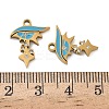 304 Stainless Steel Enamel Pendants STAS-D208-04G-3