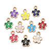 Alloy Enamel Charms ENAM-S022-01K-1