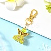 Angel Glass & Alloy Pendant Decorations HJEW-MZ00360-03-1