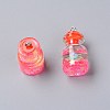 Wish Glass Bottle Pendants LS-RESI-TAC0007-05G-1