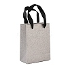 Paper Gift Tote Bags with Nylon Black Ribbon Handles ABAG-K004-01A-1
