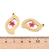 304 Stainless Steel Epoxy Resin Pendants STAS-T072-32-4