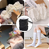 1 Roll 2-Layer Nylon Pleated Elastic Lace Trim OCOR-GF0003-73B-5