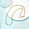 304 Stainless Steel Paperclip Chains Necklaces for Women NJEW-JN04744-2