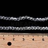 Electroplate Transparent Glass Beads Strands X-EGLA-A035-T3mm-A19-4