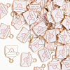 20Pcs Alloy Enamel Pendants ENAM-FP0002-03-4