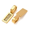 Tibetan Style Alloy Glue-on Flat Pad Bails TIBE-4710-AG-NR-2
