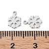 Rhodium Plated 925 Sterling Silver Charms STER-C003-18P-3