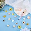 22Pcs 11 Colors Silicone Beads SIL-WR0001-07-4