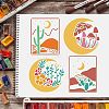 Plastic Reusable Drawing Painting Stencils Templates DIY-WH0172-395-6