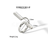 Exaggerated Personality 304 Stainless Steel Cuff Ring for Women AA3859-2-1