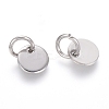 Non-Tarnish 304 Stainless Steel Charms STAS-I124-01A-P-2