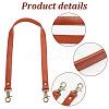 Cowhide & Polycotton Bag Handles PURS-WH0005-92AB-4